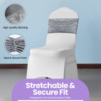 Velvet Chair Band - Silver