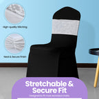 Velvet Chair Band - White