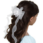 20m Organza Woven Edge Ribbon - Spruce