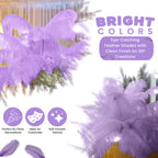 50-60cm Loose Ostrich Feathers, 5pcs - Purple