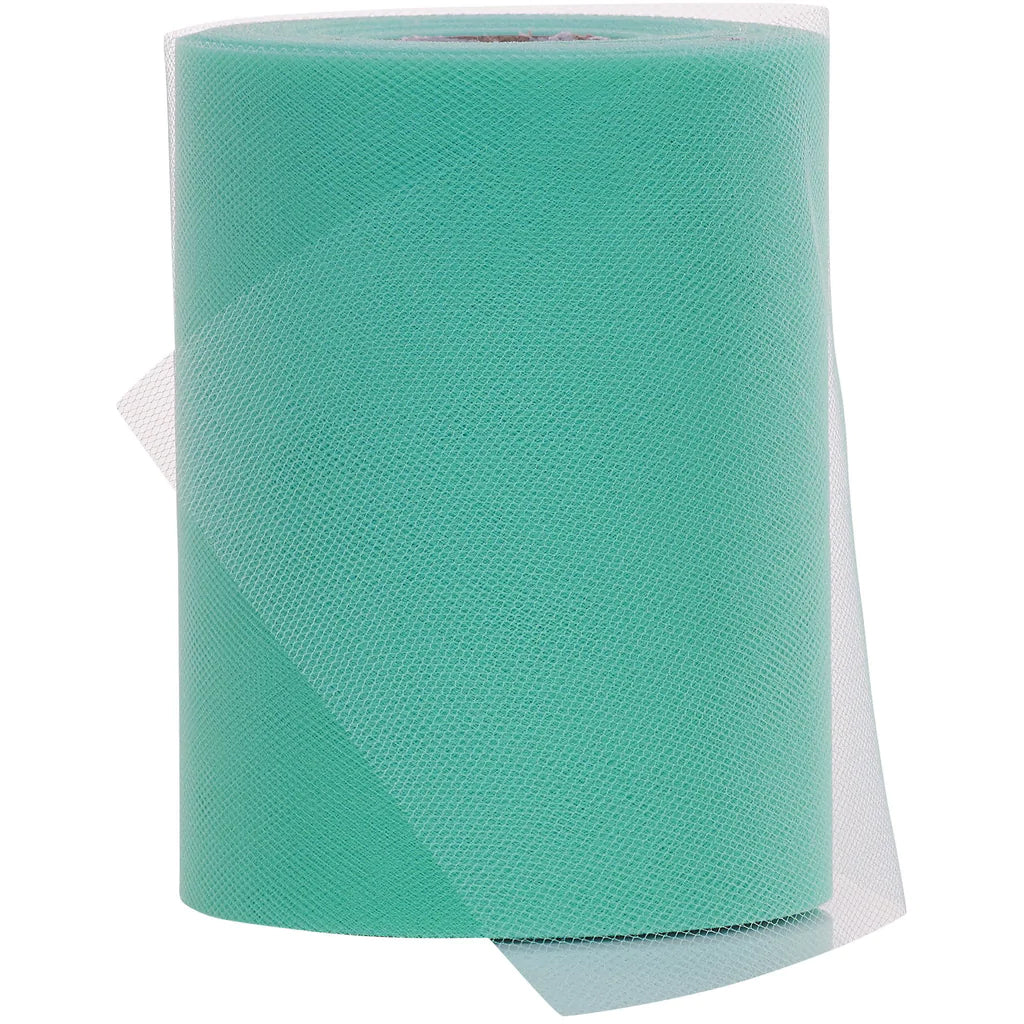 6" Tulle Fabric Roll - Mint Green
