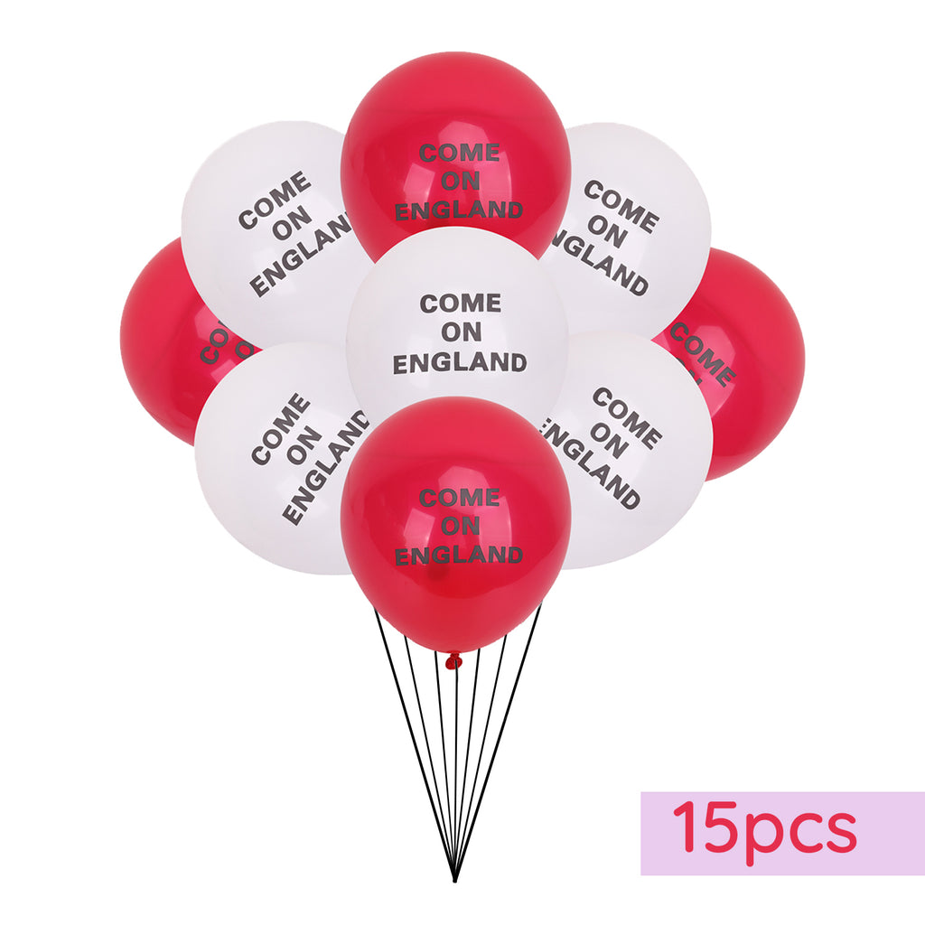 England Latex Balloon - Red & White