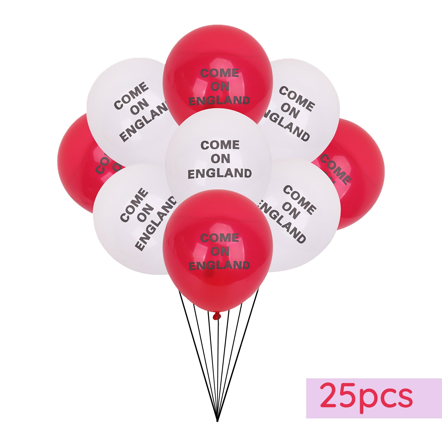 England Latex Balloon - Red & White
