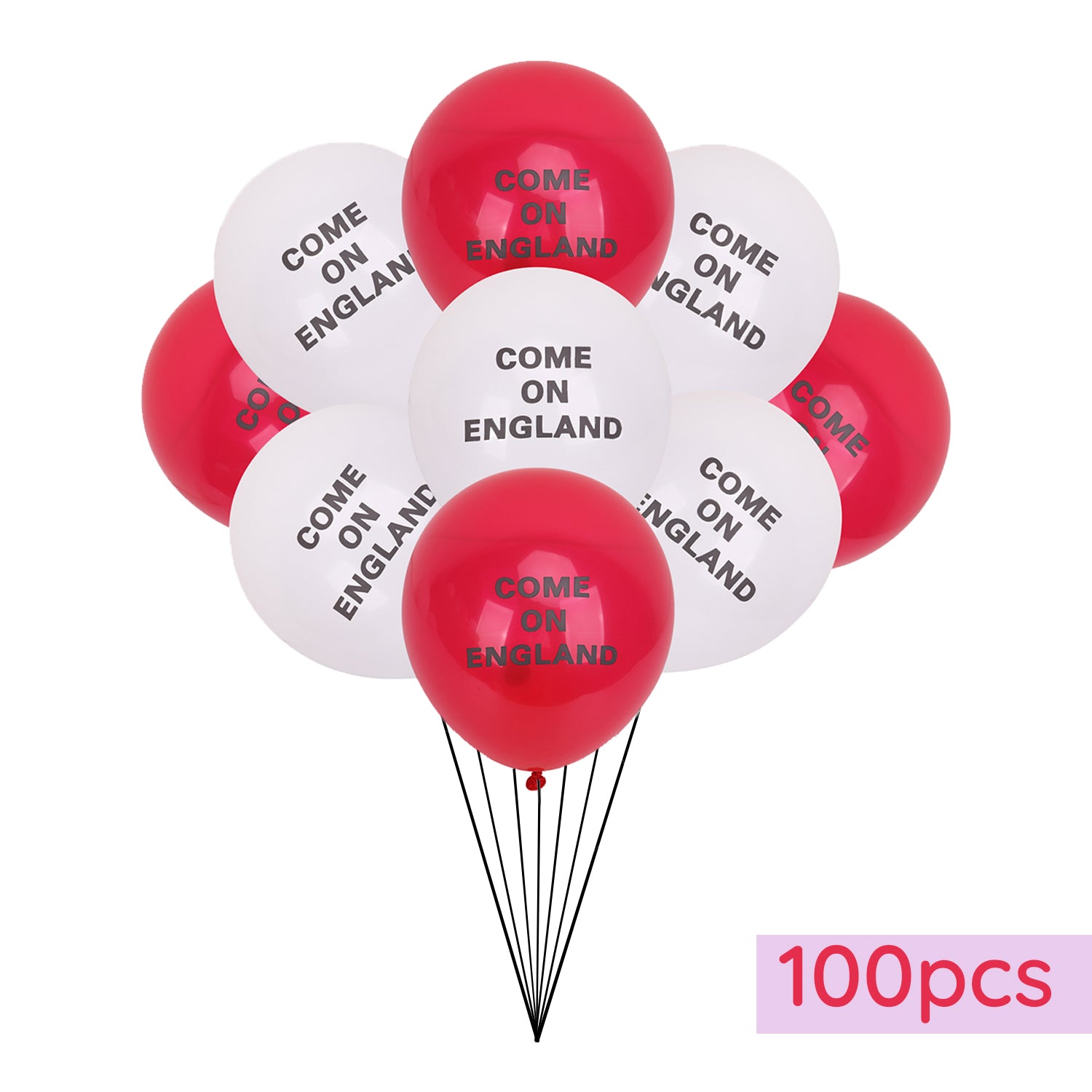 England Latex Balloon - Red & White