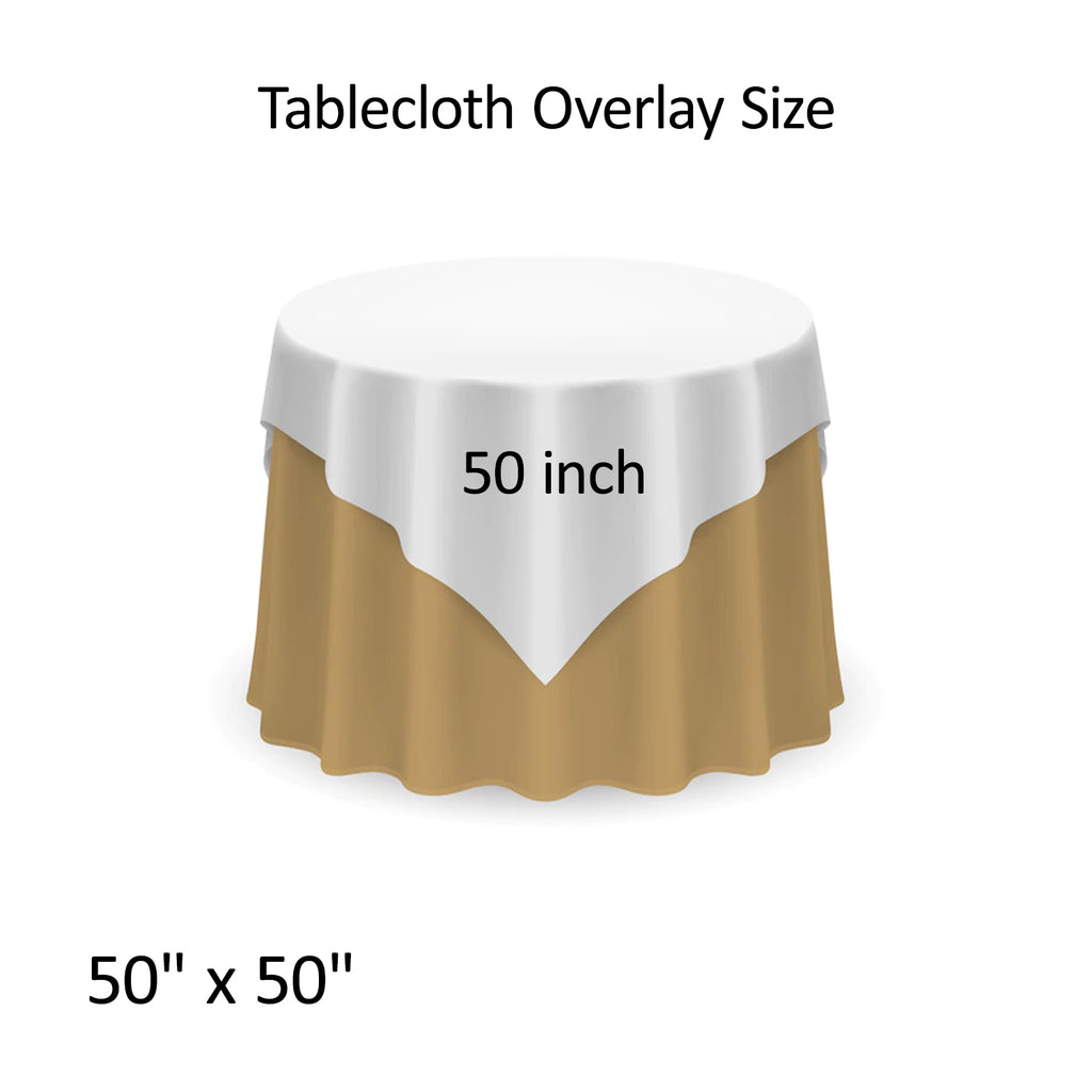 Glitter Sequin Tablecloth Overlay - Gold
