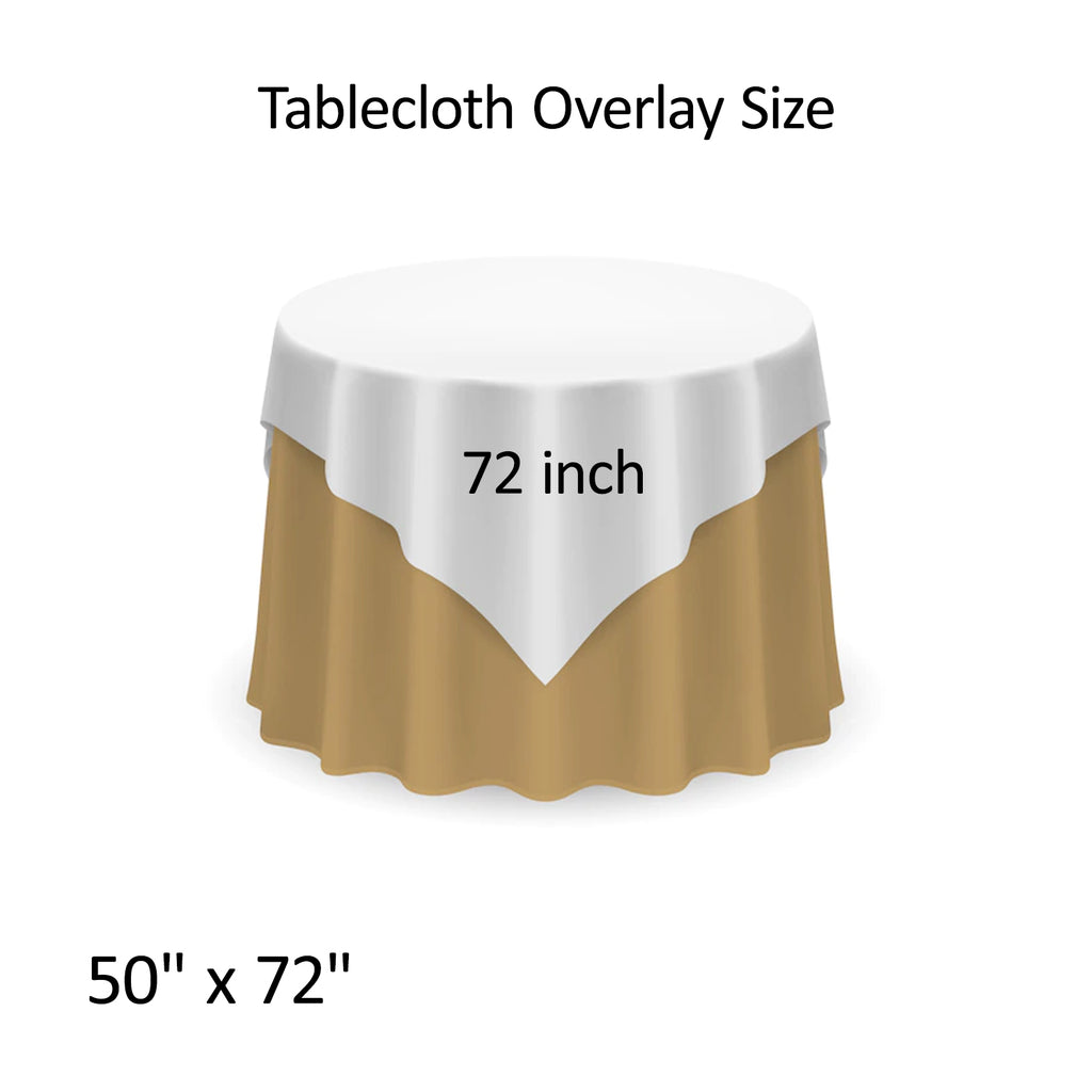 Glitter Sequin Tablecloth Overlay - Gold
