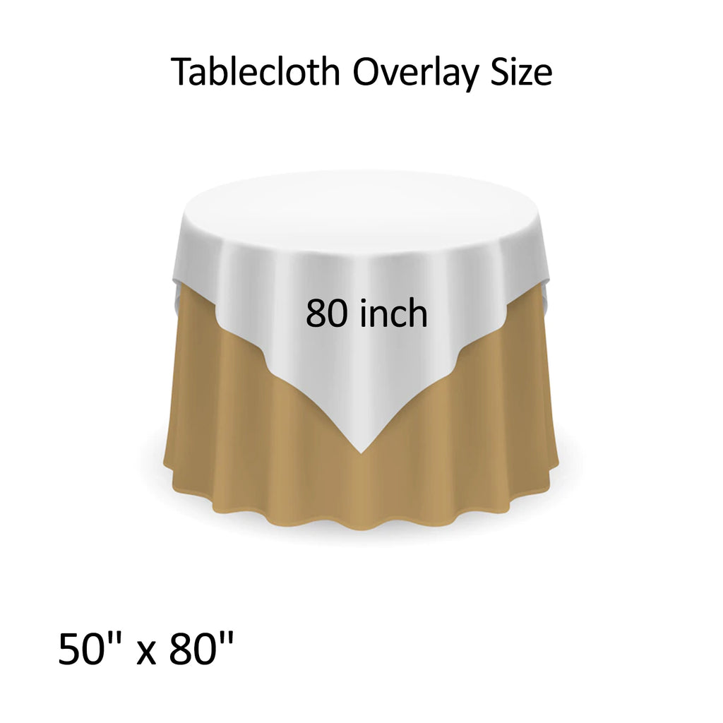 Glitter Sequin Tablecloth Overlay - Gold