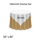 Glitter Sequin Tablecloth Overlay - Gold