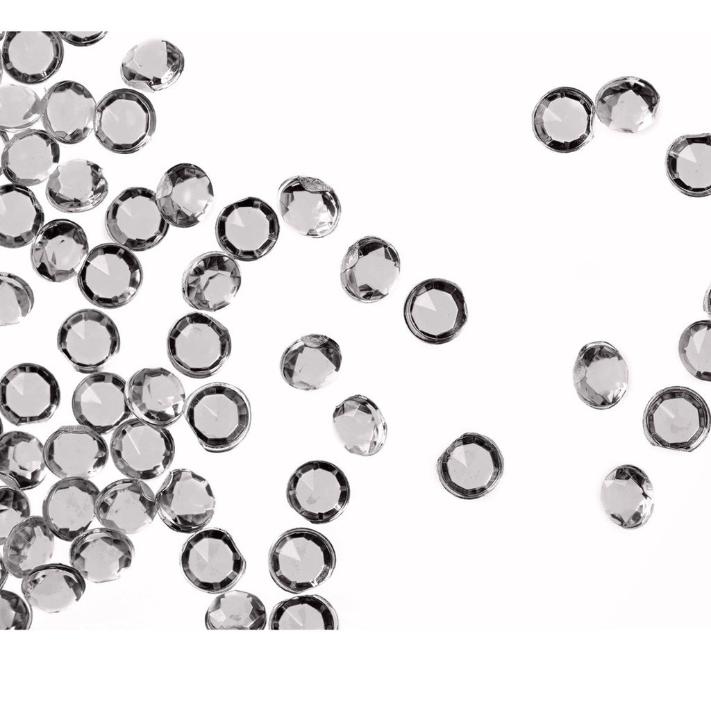 4000 Iridescent Table Scatter Acrylic Crystals, 2.5mm - Clear
