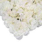 Hydrangea Artificial Flower Wall Panel 60cm x 40cm - Ivory with Berries