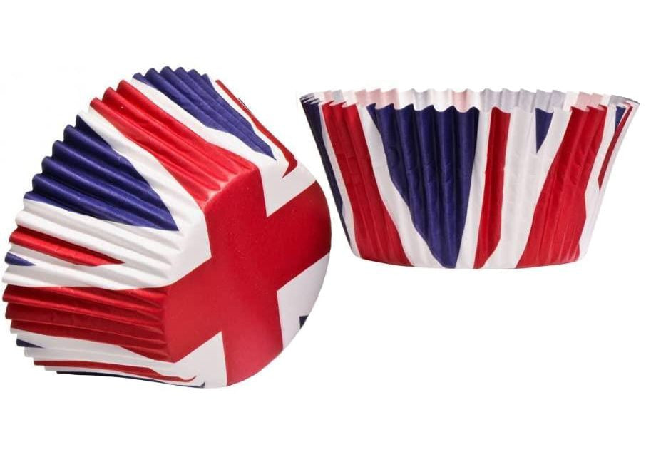 Union Jack Cupcake Cases