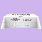 180GSM Rectangle Polyester Tablecloth - Black