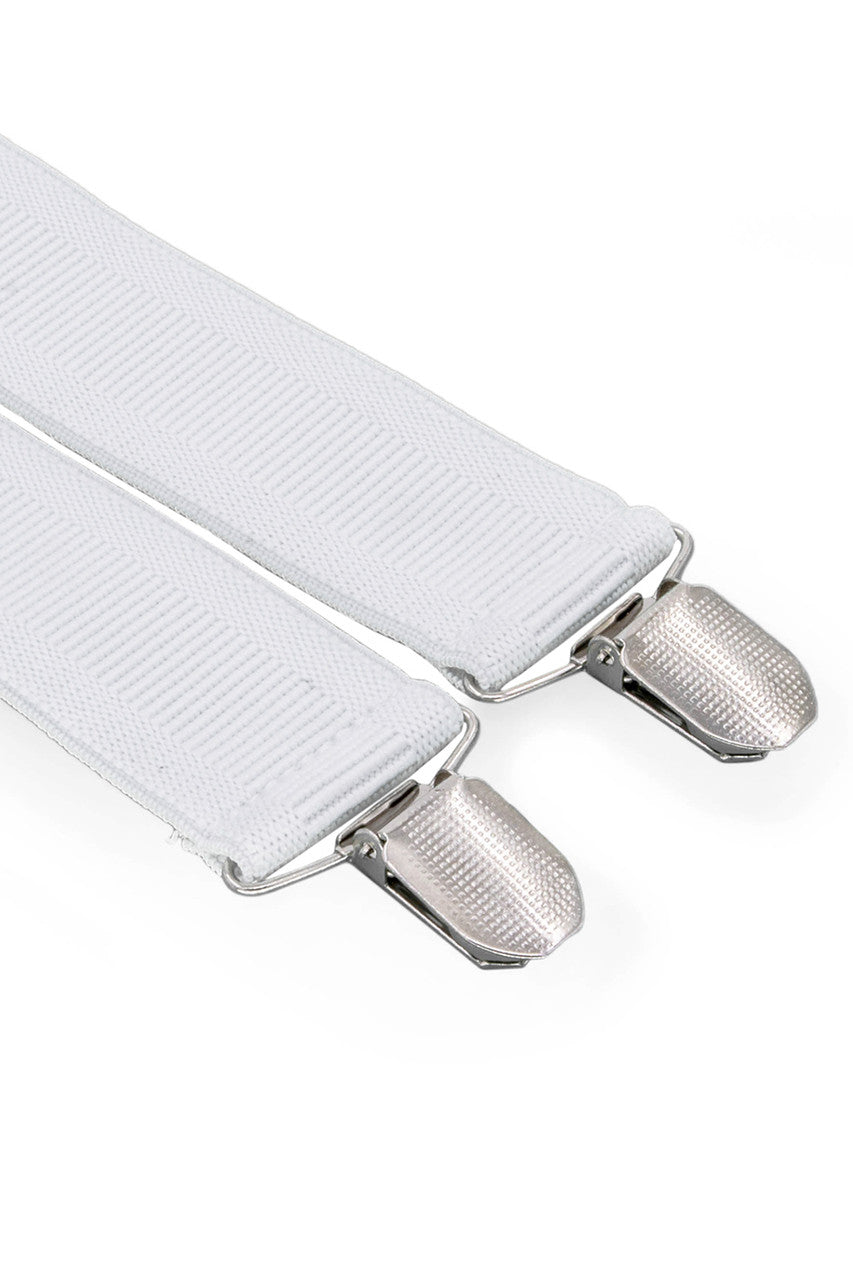 Men's Adjustable Braces x Shape Heavy Duty Clip On Suspenders for Trousers Jeans 35mm