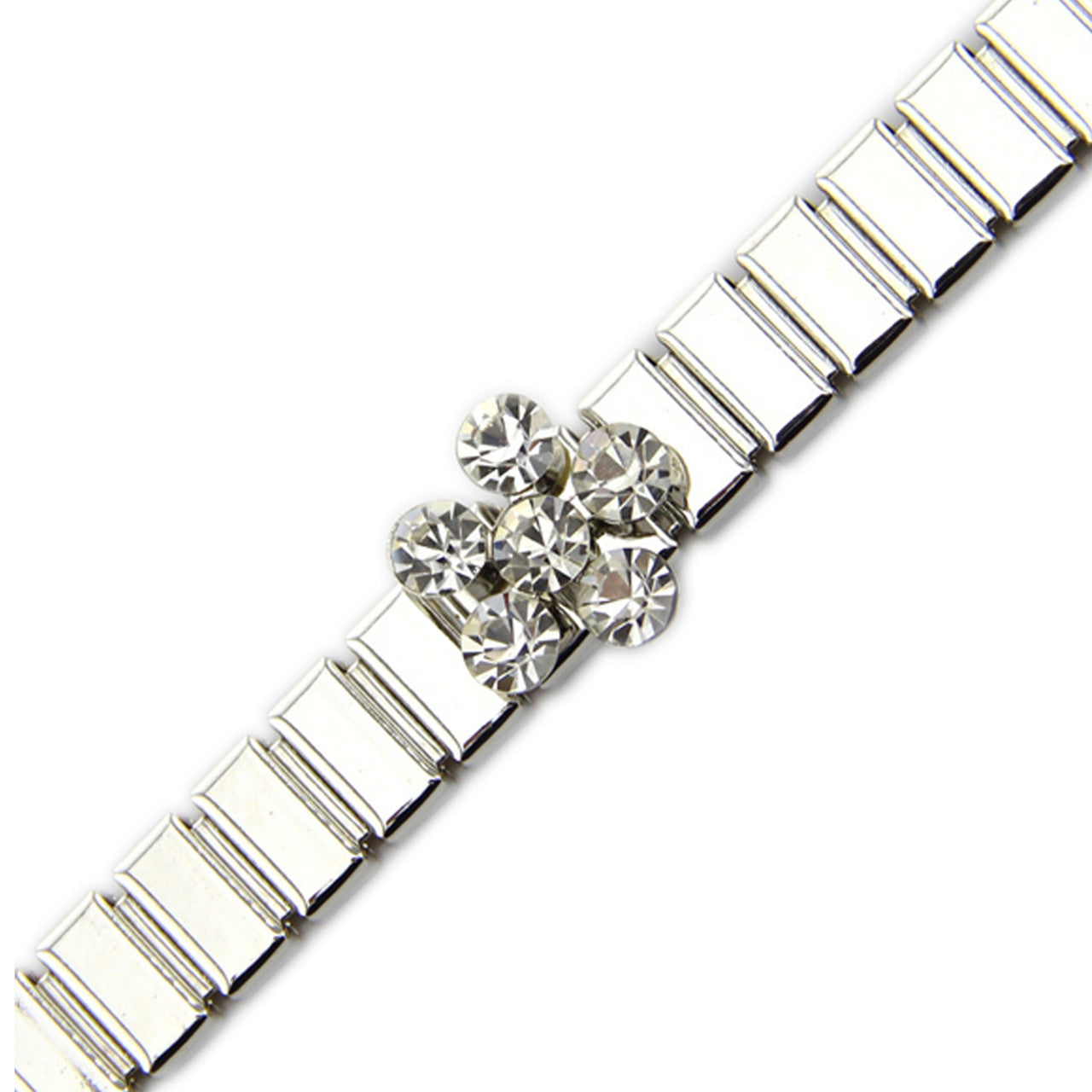 Diamante Waist Chain Belt - Silver
