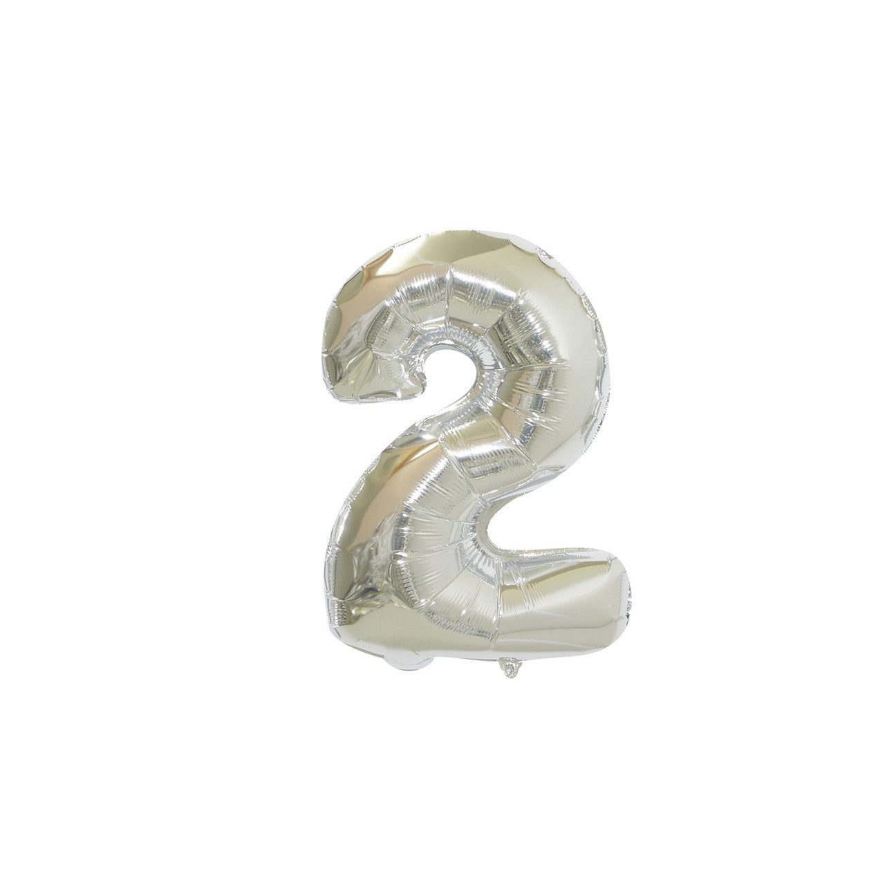 Large Foil Number Air-fill and Helium Balloons (0-9) - Silver