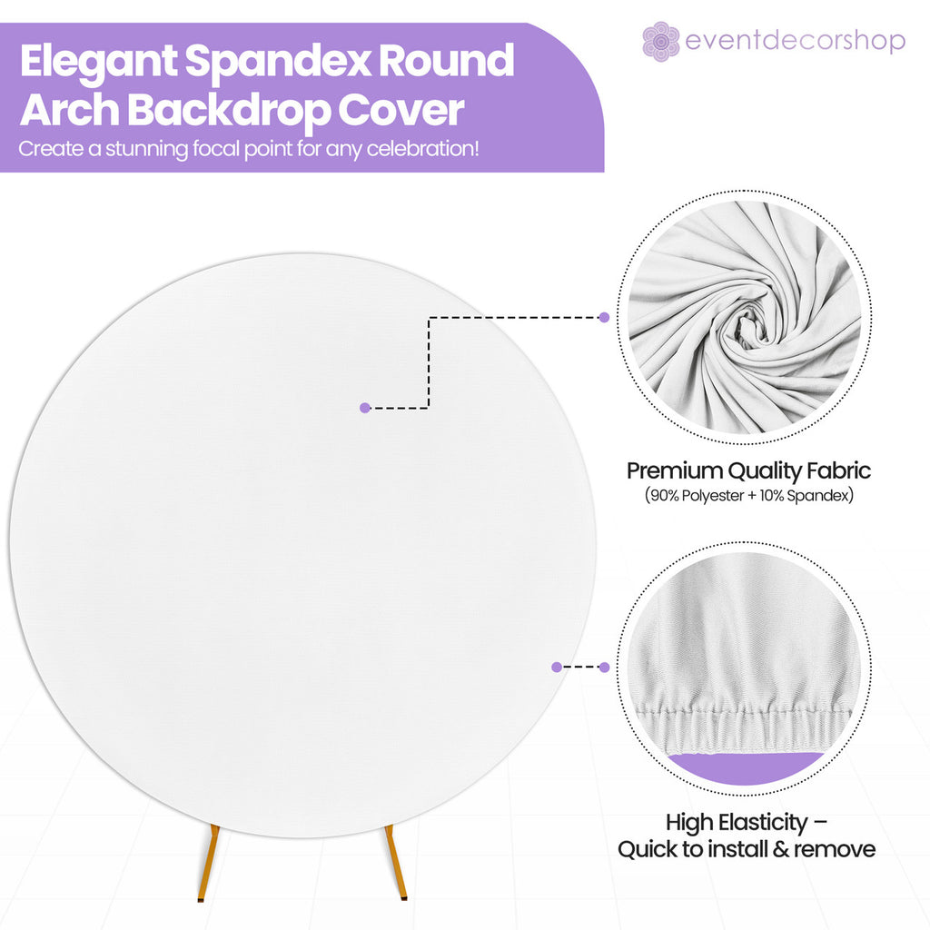 Arch Stand Spandex Cover - White
