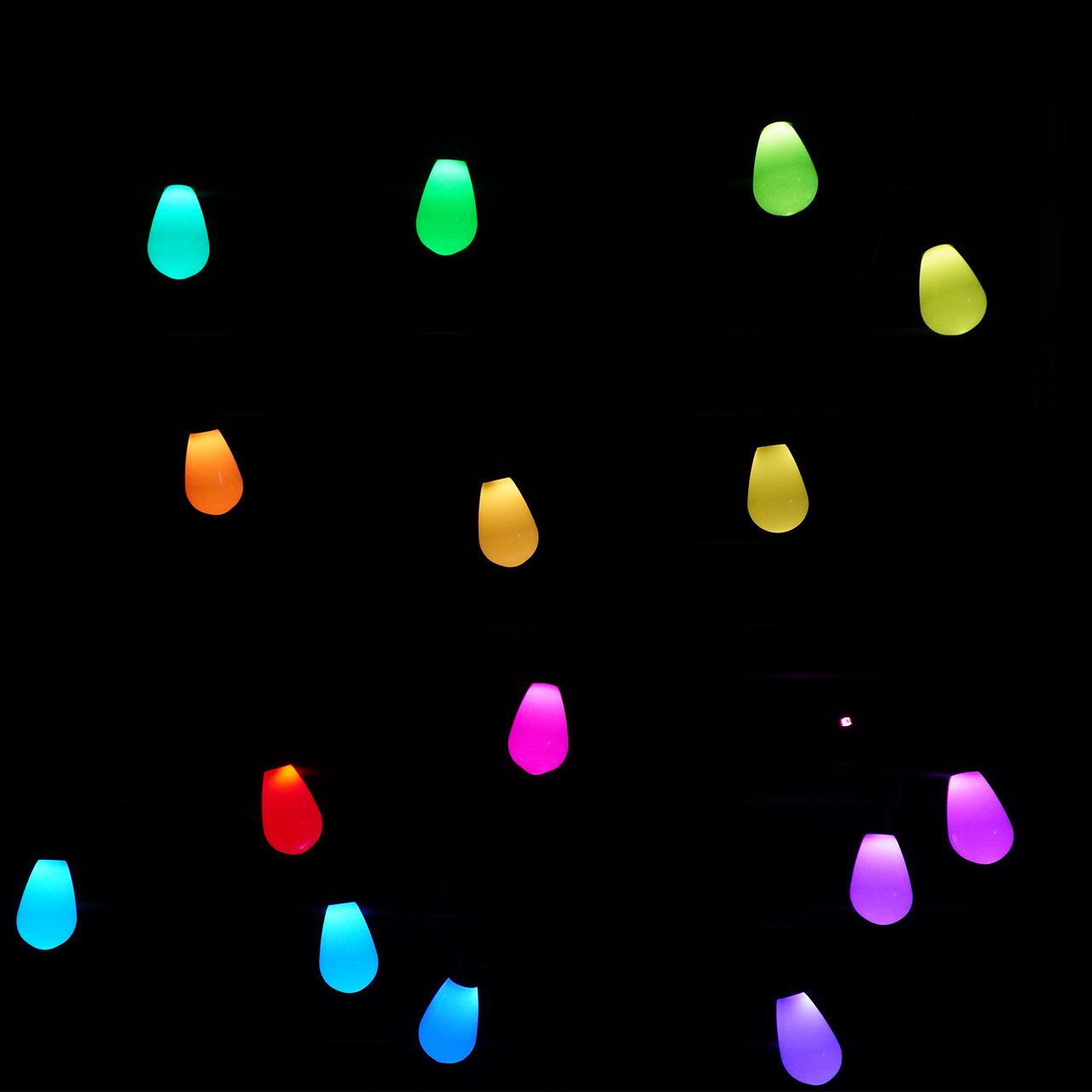 20 Multicolour LED Outdoor Lights - Plum