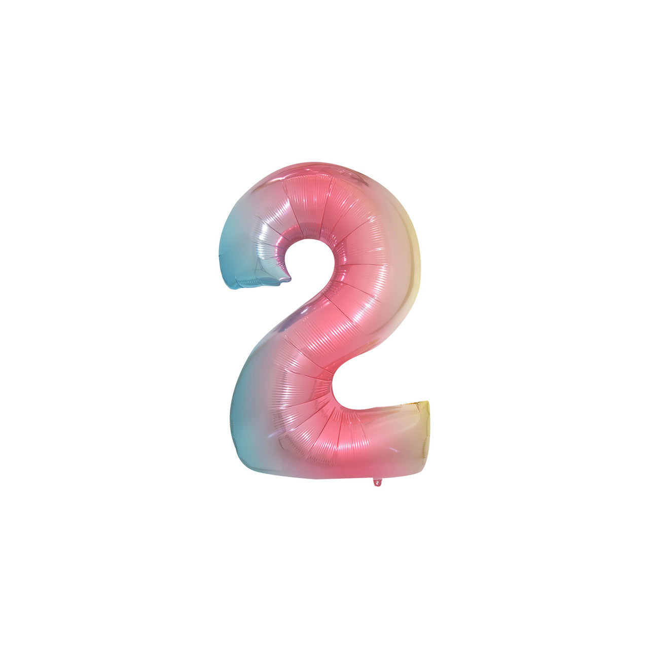 Large Foil Number Air-fill and Helium Balloons (0-9) - Rainbow