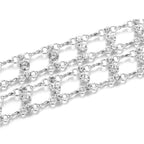 Diamante Rhinestone Belt - Silver