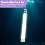 6" Premium Neon Glow Sticks (Pack of 25) - White