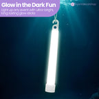 6" Premium Neon Glow Sticks (Pack of 25) - White