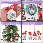 Wooden Nordic Gnome Christmas Hanging Signs