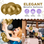 Metallic Shiny Balloons - Gold