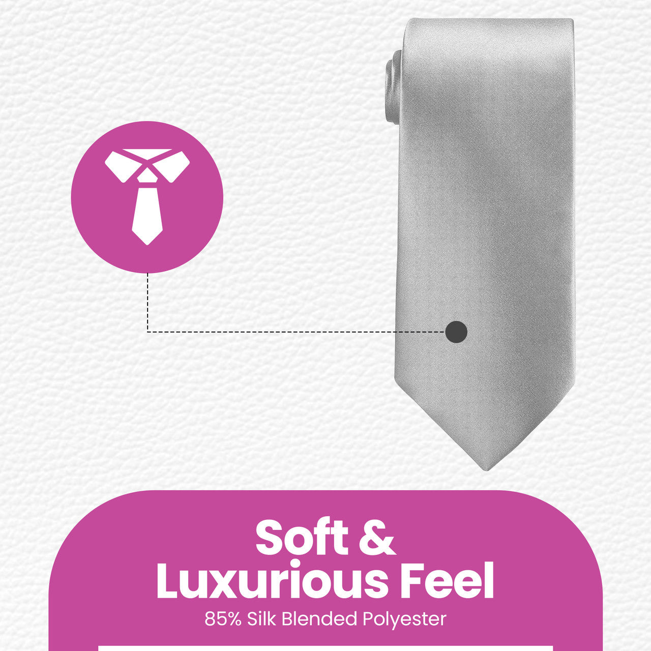 Silver Neck Tie
