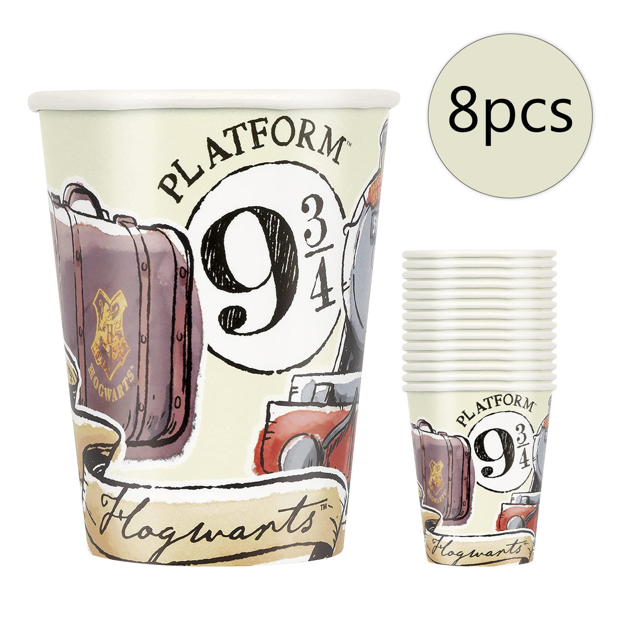 Harry Potter Party Tableware 9oz Cups (Pack of 8)