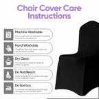 140GSM Spandex Chair Cover - Black