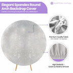 Arch Stand Spandex Cover - Shiny Silver