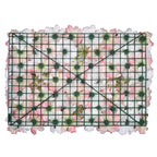 Hydrangea Artificial Flower Wall Panel 60cm x 40cm - Champagne & White