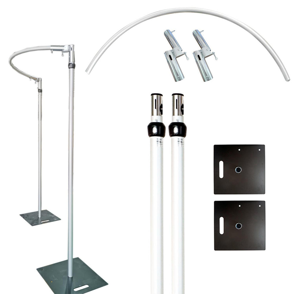 5ft Half-Circle Pipe and Drape Backdrop Stand