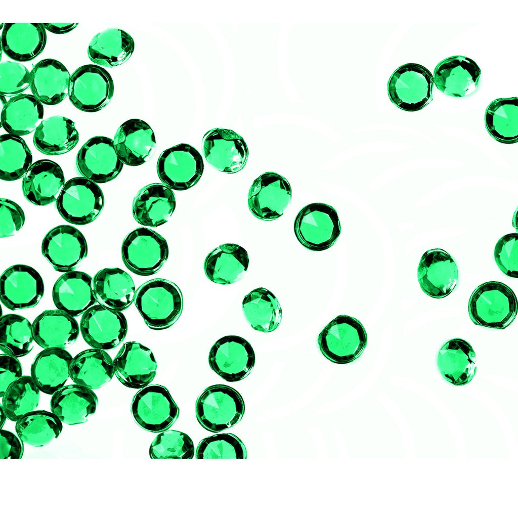 4000 Iridescent Table Scatter Acrylic Crystals, 2.5mm - Emerald Green