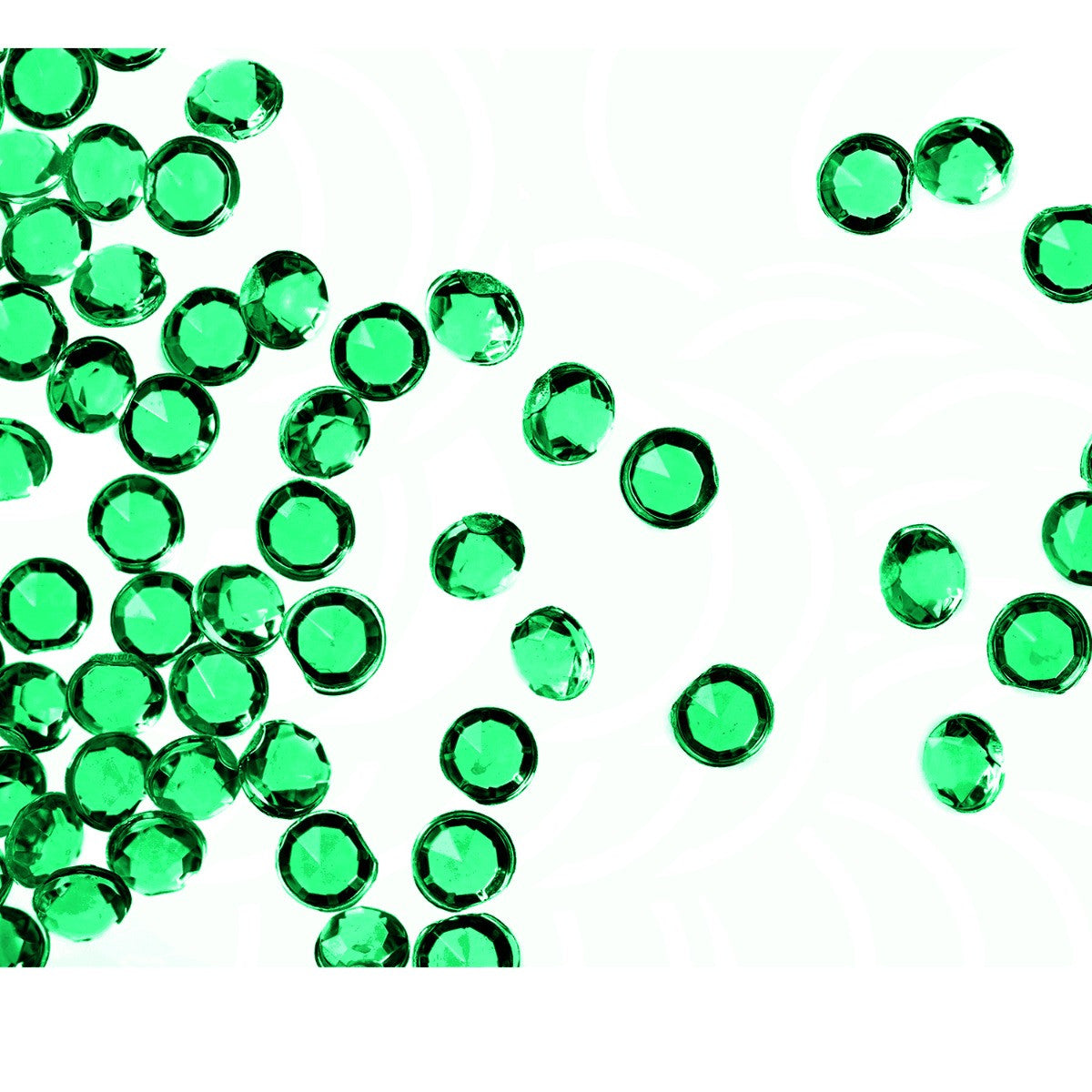 4000 Iridescent Table Scatter Acrylic Crystals, 2.5mm - Emerald Green