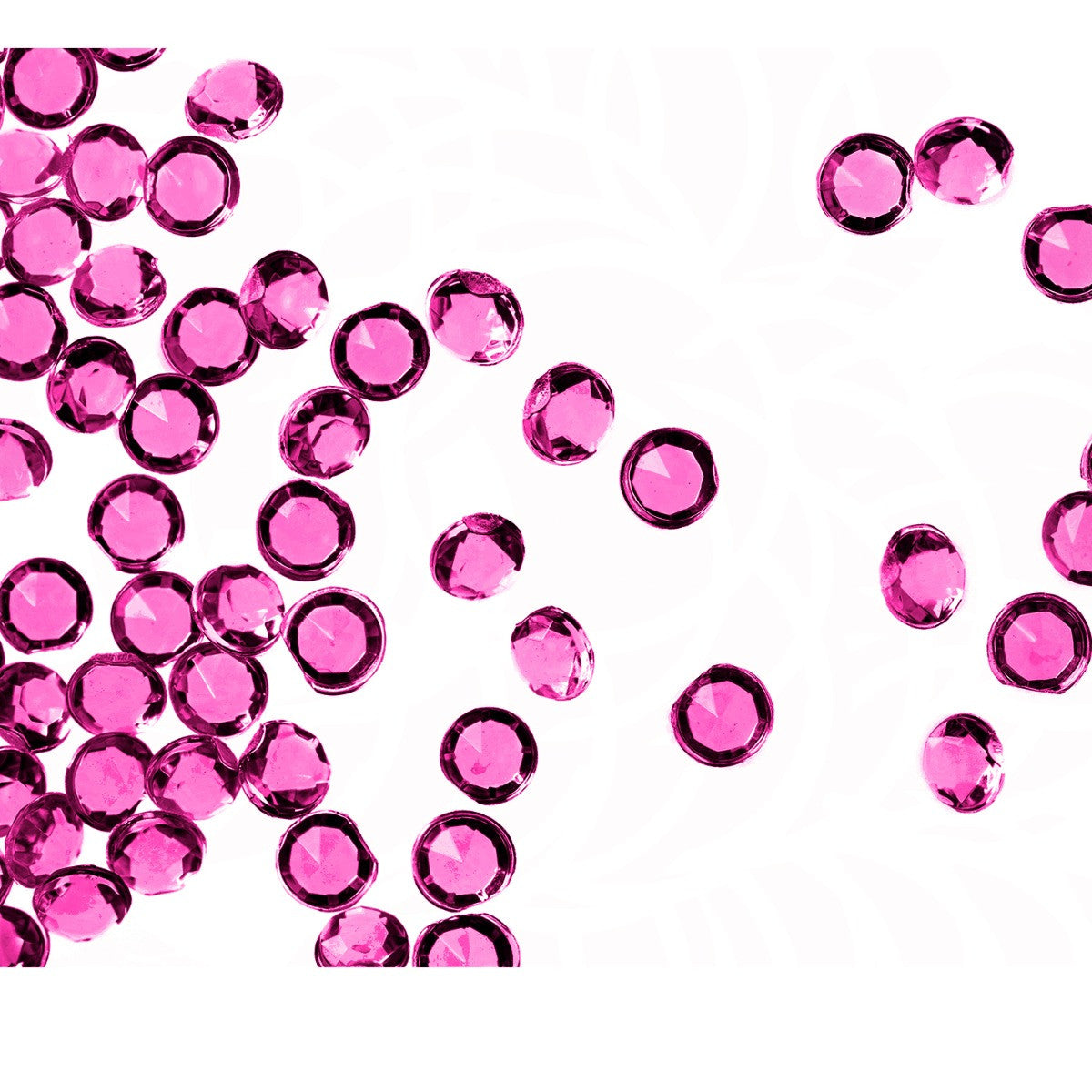 4000 Iridescent Table Scatter Acrylic Crystals, 2.5mm - Hot Pink