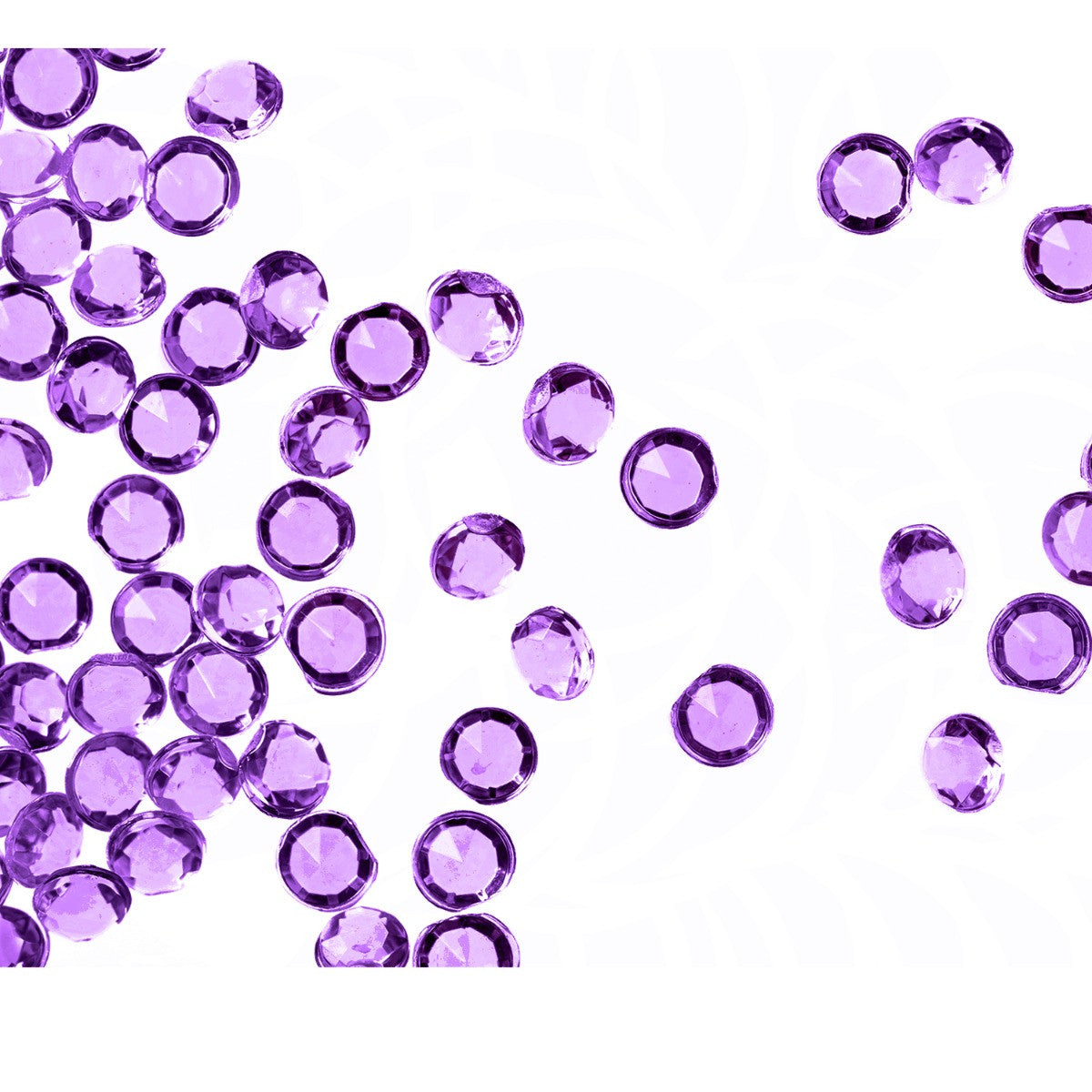 4000 Iridescent Table Scatter Acrylic Crystals, 2.5mm - Light Purple