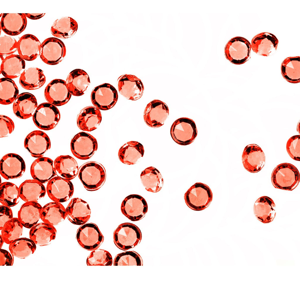 4000 Iridescent Table Scatter Acrylic Crystals, 2.5mm - Orange