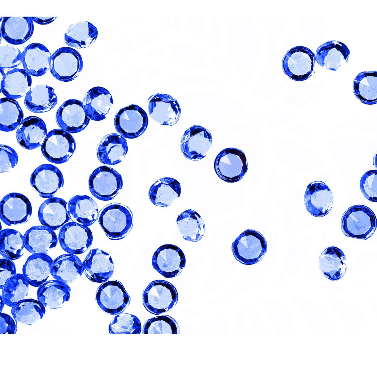4000 Iridescent Table Scatter Acrylic Crystals, 2.5mm - Royal Blue