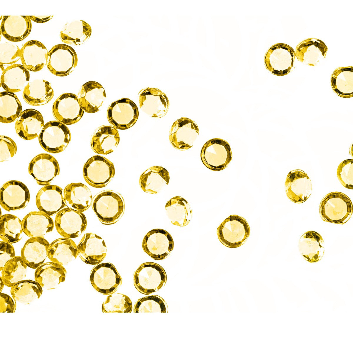 4000 Iridescent Table Scatter Acrylic Crystals, 2.5mm - Yellow
