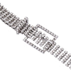 5 Row Diamante Sparkling Rhinestone Belt