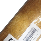 25m x 29cm Organza Roll - Gold Flocked Design