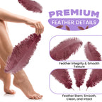 50-60cm Loose Ostrich Feathers, 5pcs - Burgundy