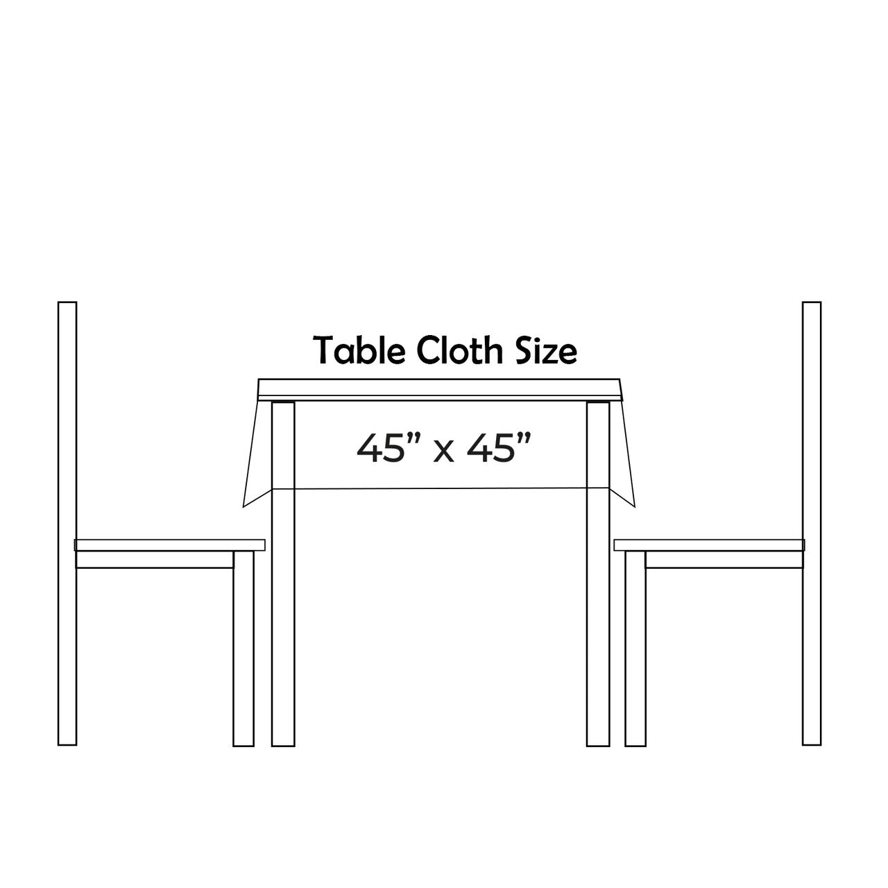 Square Spun Table Cloth - White