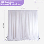 100GSM Ice Silk Photography Backdrop (No Swag) - White