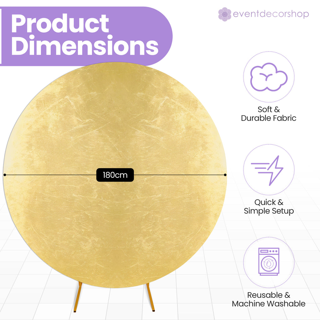 Arch Stand Spandex Cover - Shiny Gold