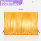 100GSM Ice Silk Photography Backdrop (No Swag) - Gold