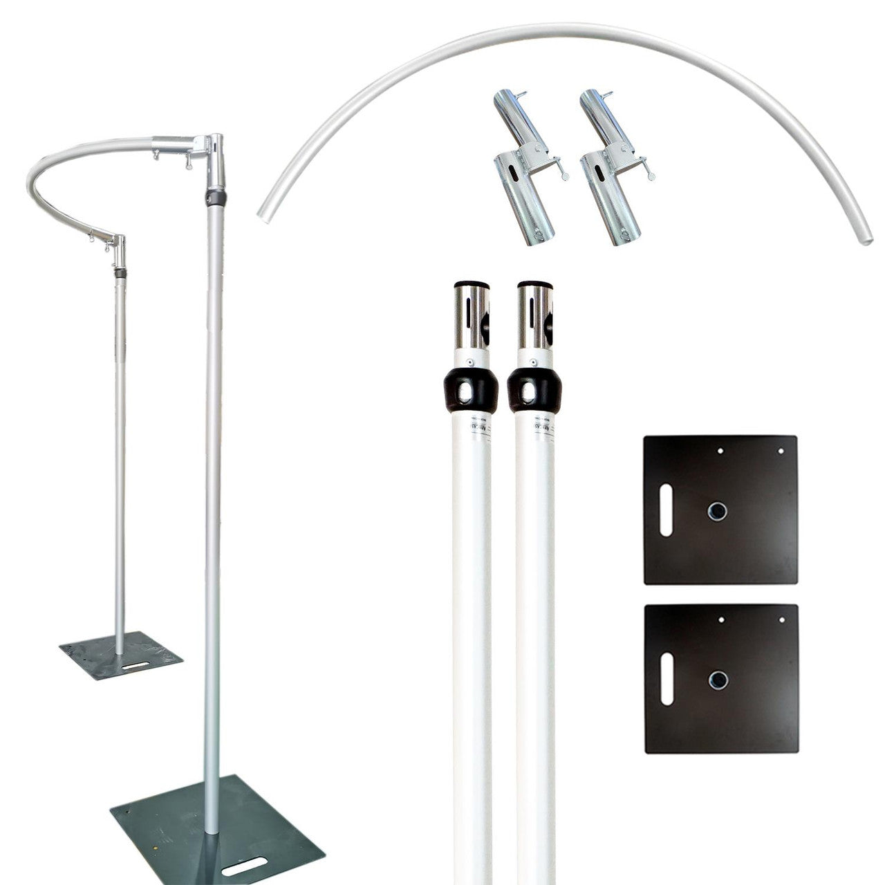 5ft Half-Circle Pipe and Drape Backdrop Stand