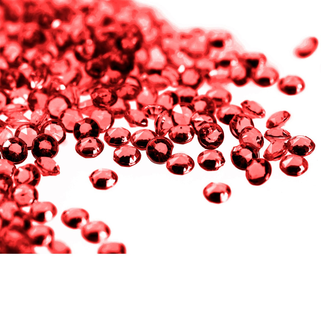 4000 Iridescent Table Scatter Acrylic Crystals, 2.5mm - Dark Red