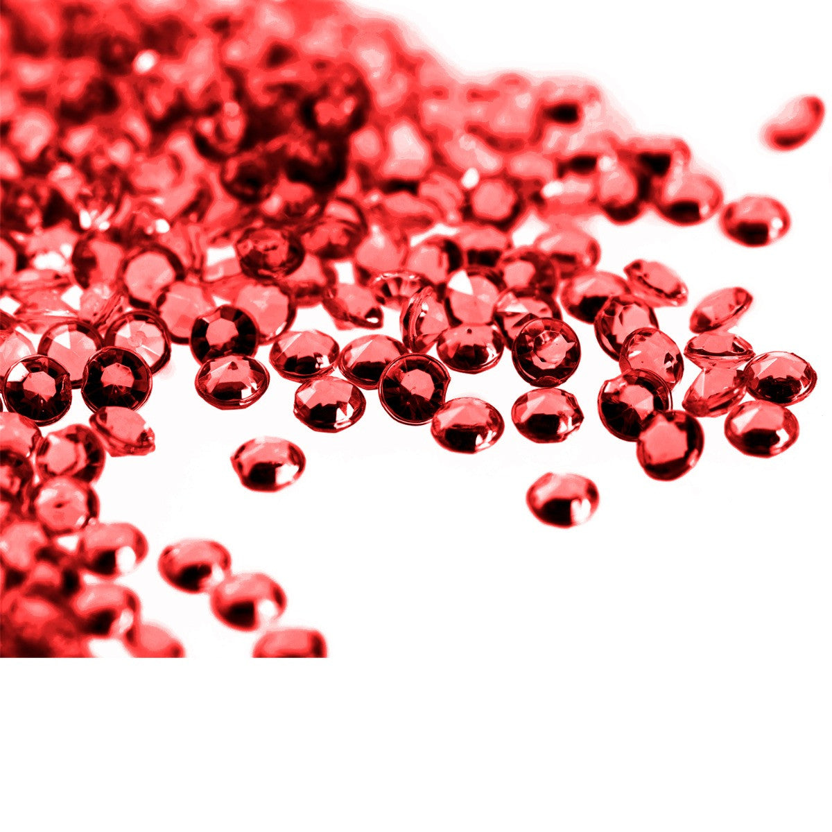 4000 Iridescent Table Scatter Acrylic Crystals, 2.5mm - Dark Red